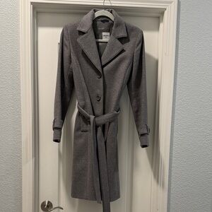 Cinzia Rocca Icons Gray Trench Coat